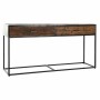 Console DKD Home Decor Noir Métal Bois de manguier Brun foncé (150 x 43 x 77 cm)