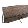 Console DKD Home Decor Noir Métal Bois de manguier Brun foncé (150 x 43 x 77 cm)
