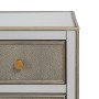 Meuble d'Entrée CHLOE Doré Miroir 81 x 41 x 76,5 cm