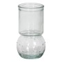 Vase verre recyclé 9,5 x 9,5 x 17 cm
