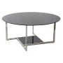 Table d'appoint DKD Home Decor Verre Acier (100 x 100 x 45 cm)