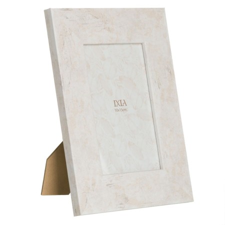 Marco de Fotos Beige 10 x 15 cm 17 x 1,2 x 22 cm Madera
