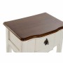 Petite Table d'Appoint DKD Home Decor Blanc Marron (47.5 x 36 x 68 cm)