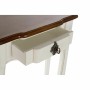 Console DKD Home Decor Blanc Marron Bois de paulownia (78 x 35 x 79 cm)