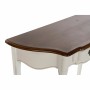 Console DKD Home Decor Blanc Marron Bois de paulownia (78 x 35 x 79 cm)