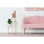 Table d'appoint DKD Home Decor Doré Métal MDF Blanc (42 x 42 x 99 cm)