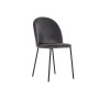 Chaise DKD Home Decor Noir Métal Gris foncé (44 x 53 x 82 cm)