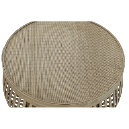 Jeu de 2 tables DKD Home Decor Rotin Bambou (51 x 51 x 33 cm) (44 x 44 x 27.5 cm) (2 pcs)