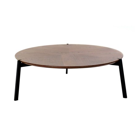 Table d'appoint DKD Home Decor Marron Métal Bois MDF (110 x 110 x 37.5 cm)