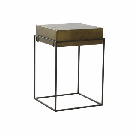 Table d'appoint DKD Home Decor Noir Doré Métal (40.5 x 40.5 x 60.5 cm)