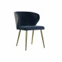 Chaise DKD Home Decor Métal Polyester (58 x 58 x 78 cm)