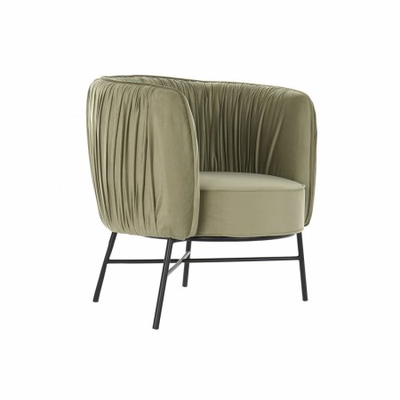 Fauteuil DKD Home Decor MB-178237 Métal Polyester Vert (77 x 71 x 77 cm)