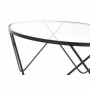 Jeu de 2 tables DKD Home Decor Noir Métal Verre (2 pcs) (80 x 80 x 42 cm)