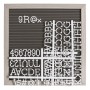 Cadre Gris PVC 30 x 2,5 x 30 cm