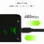 Câble USB Green Cell KABGC03 Noir 25 cm