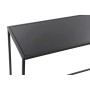 Console DKD Home Decor Verre Noir Métal (100 x 30 x 65 cm) (80 x 25 x 55 cm) (2 pcs)