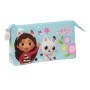 Portatodo Doble Gabby's Dollhouse 22 x 3 x 12 cm Azul