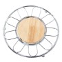 Salvamantel Alexandra House Living Plateado Madera Metal 20 x 2 x 20 cm