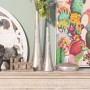 Vase Alexandra House Living Argenté Résine Plastique 19 x 69 x 19 cm