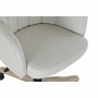 Chaise DKD Home Decor Lin Bois d'hévéa (63 x 61 x 91 cm)