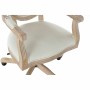 Chaise DKD Home Decor Lin Bois d'hévéa (58 x 45 x 106 cm)