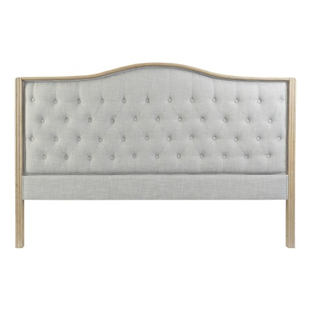 Tête de lit DKD Home Decor Gris Lin Bois d'hévéa Naturel (180 x 10 x 120 cm)