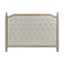 Tête de lit DKD Home Decor Beige Lin Bois d'hévéa Naturel (160 x 6 x 120 cm)