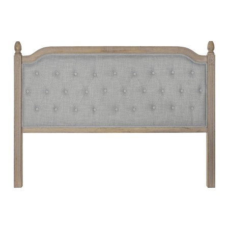 Tête de lit DKD Home Decor Gris Lin Bois d'hévéa (160 x 10 x 120 cm)