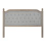 Tête de lit DKD Home Decor Gris Lin Bois d'hévéa (160 x 10 x 120 cm)