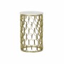 Table d'appoint DKD Home Decor Blanc Marbre Fer Doré (30.5 x 30.5 x 50 cm)