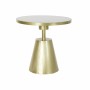 Table d'appoint DKD Home Decor Blanc Marbre Fer Doré (60 x 60 x 58 cm)
