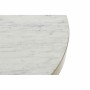 Table d'appoint DKD Home Decor Blanc Marbre Fer Doré (60 x 60 x 58 cm)