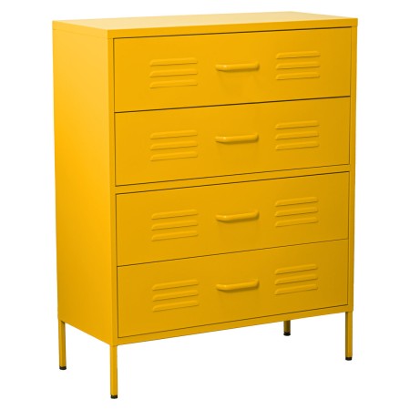 Cómoda Alexandra House Living Amarillo 80 x 102 x 35 cm