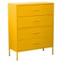 Cómoda Alexandra House Living Amarillo 80 x 102 x 35 cm