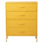 Commode Alexandra House Living Jaune 80 x 102 x 35 cm