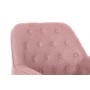 Fauteuil DKD Home Decor Rose Doré Métal Polyester (65 x 73 x 79,5 cm)