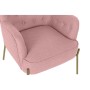 Fauteuil DKD Home Decor Rose Doré Métal Polyester (65 x 73 x 79,5 cm)