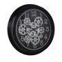 Horloge Murale Alexandra House Living Noir Acrylique Plastique 36 x 7 x 36 cm Argenté