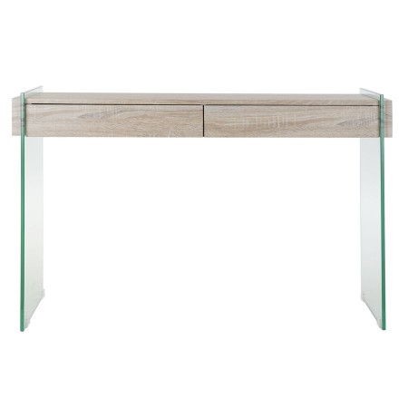 Table d'appoint DKD Home Decor Transparent Verre Bois MDF (120 x 40 x 76 cm)