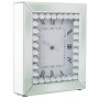 Reloj de Mesa Alexandra House Living Plateado Cristal Brillantes 22 x 26 x 6 cm