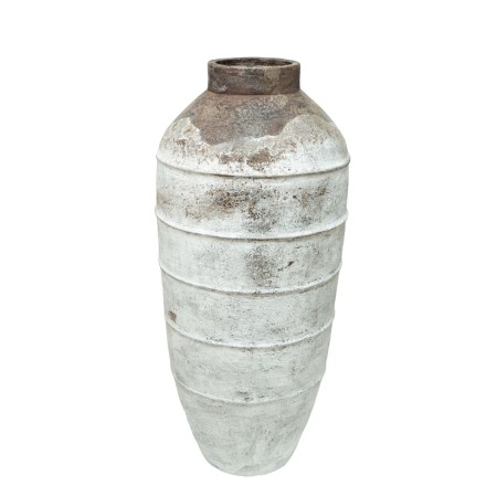 Vase Romimex Blanc Marron Terre cuite 45 x 100 x 45 cm