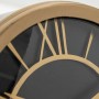 Reloj de Mesa Alexandra House Living Negro Dorado Metal 14 x 14 x 8 cm