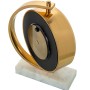 Reloj de Mesa Alexandra House Living Blanco Dorado Metal Mármol 20 x 16 x 5 cm