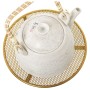 Dessous de plat Alexandra House Living Doré Bois Métal Grille 20 x 2 x 20 cm