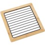 Salvamantel Alexandra House Living Negro Madera Metal Rejilla 18 x 1 x 18 cm