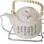 Salvamantel Alexandra House Living Gris Metal Tetera 27 x 2 x 19 cm