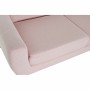 Canapé trois places DKD Home Decor Polyester Bois d'hévéa Rose clair (172 x 80 x 81 cm)