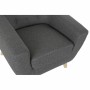 Fauteuil DKD Home Decor 8424001799411 Naturel Gris Polyester Bois d'hévéa (83 x 80 x 81 cm)