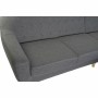 Canapé trois places DKD Home Decor Gris Polyester Bois d'hévéa (230 x 144 x 84 cm)