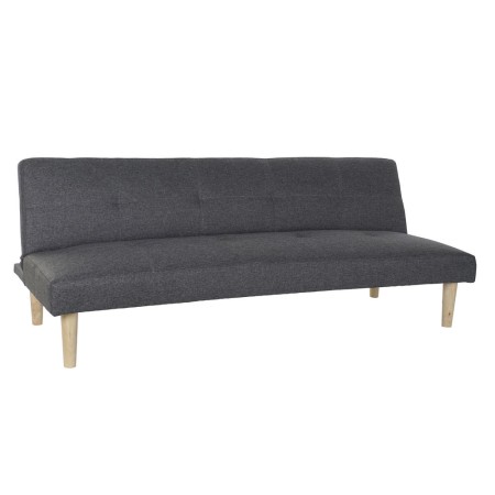 Canapé Convertible DKD Home Decor Polyester Bois d'hévéa (180 x 68 x 66 cm) (180 x 86 x 38 cm)